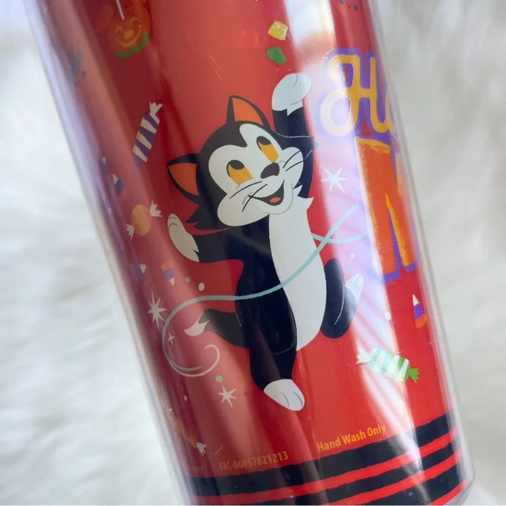 New Disney Halloween Minnie Cat Tumbler Cup